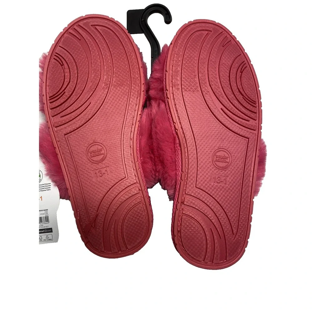 wonder nation girls pink sandal‎ slippers hard sole size 13-1